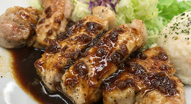 松屋の厚切り豚テキ定食記事のアイキャッチ