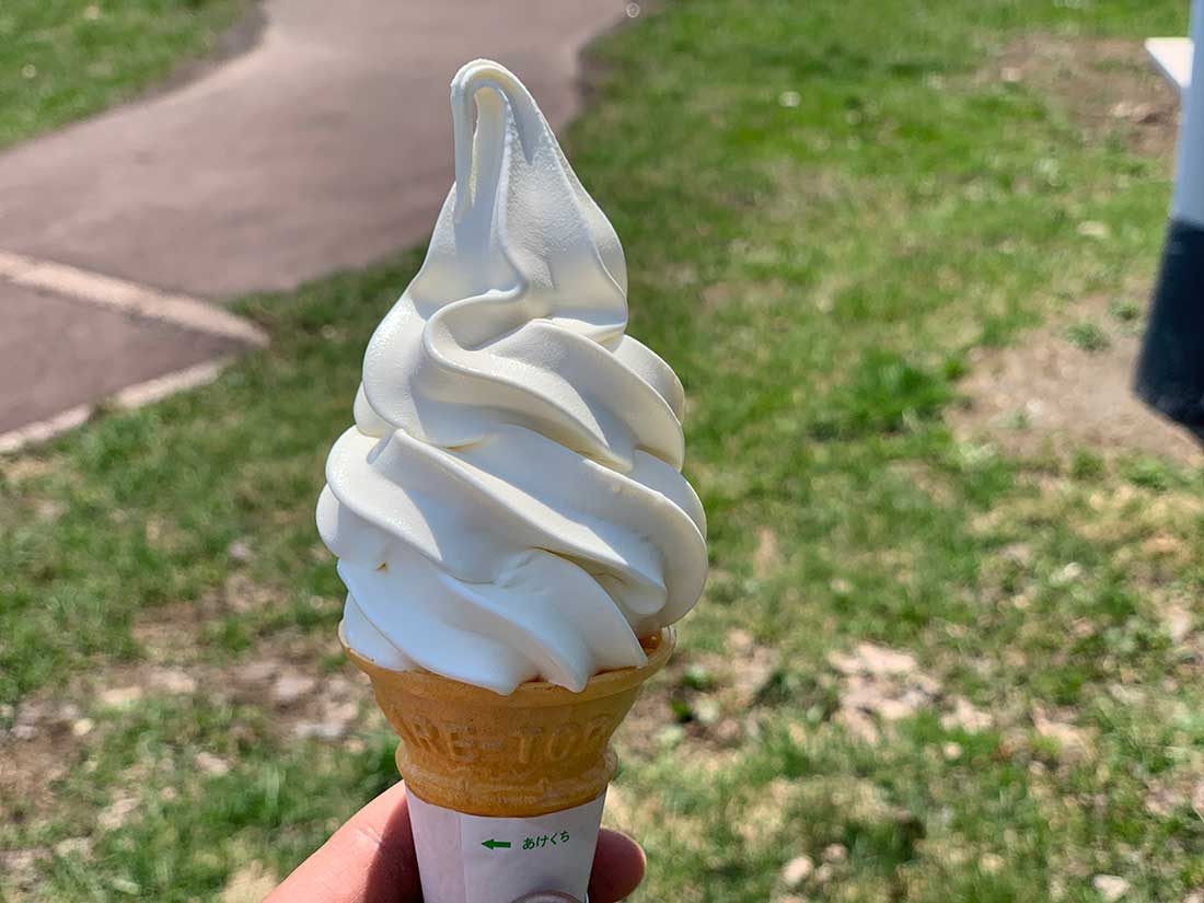 北海道のソフトクリーム