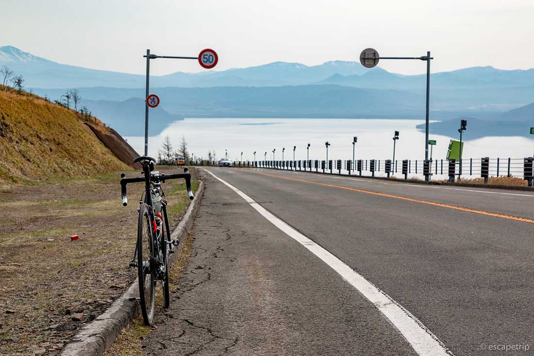美幌峠とロードバイク