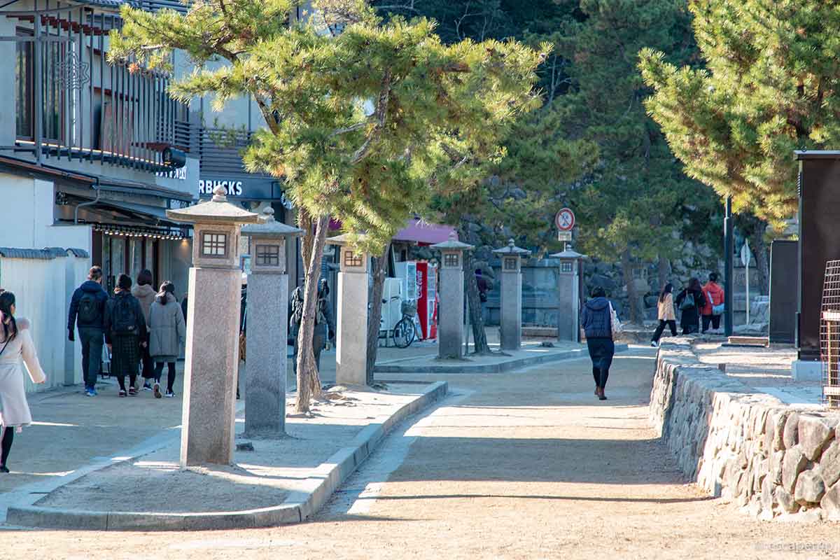 厳島神社の参道