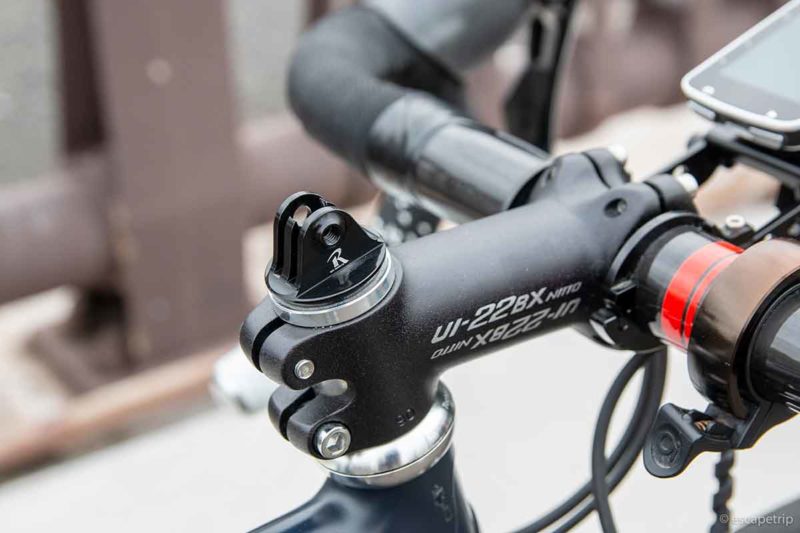 GoProをロードバイクの「ステムキャップ」に装着するマウント。RECMOUNTS トップキャップマウント GoProをロードバイクの「ステムキャップ」に装着するマウント。RECMOUNTS トップキャップマウント