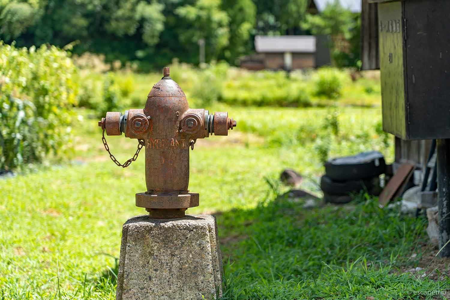 白川郷の放水栓