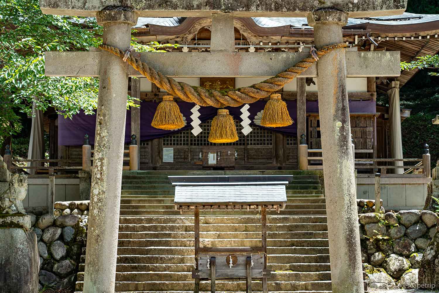 白川八幡神社の鳥居