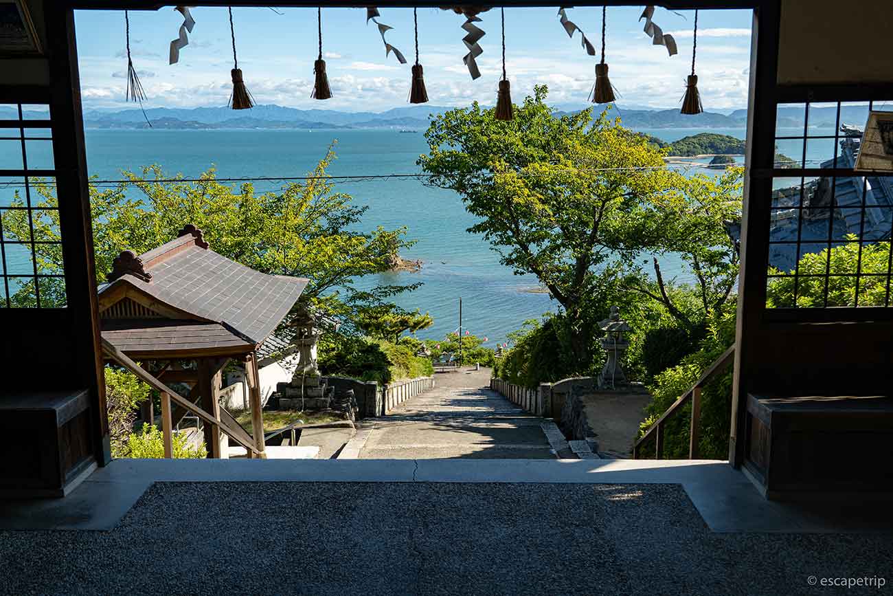 富丘八幡神社の登場から見る景色