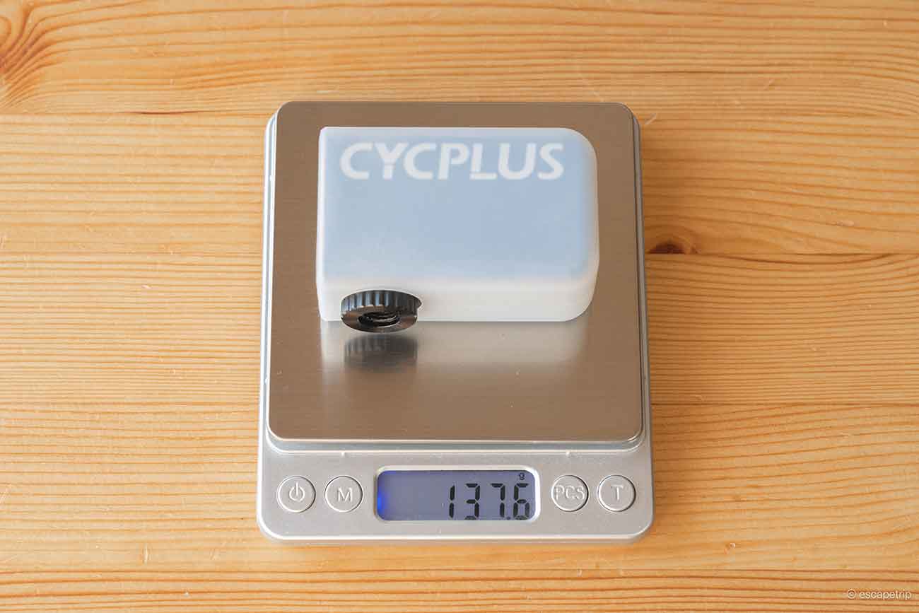 CYCPLUS AS2 PROの重さカバー付き